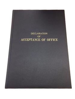 Declaration of acceptance of office
