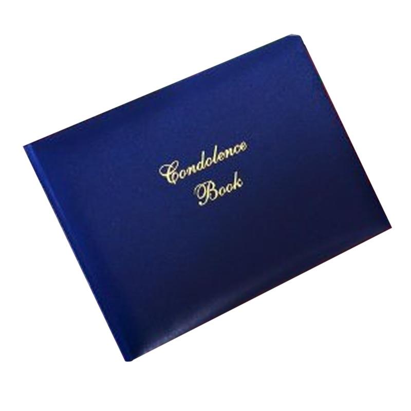 Blue 'Condolence Book' (END OF LINE STOCK)