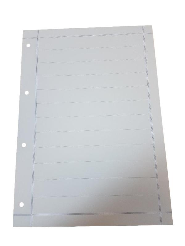 A4 In Memoriam Ruled Paper Pack with Reflex Blue Border
