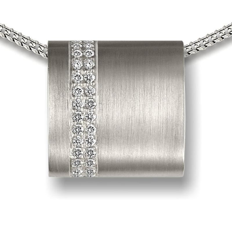 Sterling Silver Crystal Wrap-around Pendant (PRICE REDUCED)