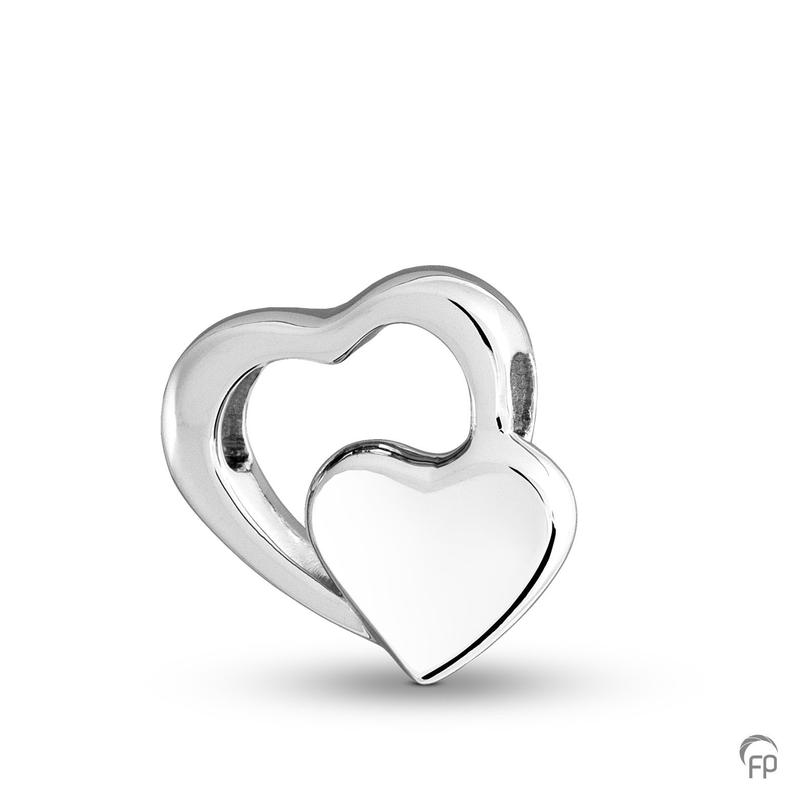 Sterling Silver Double Heart Pendant