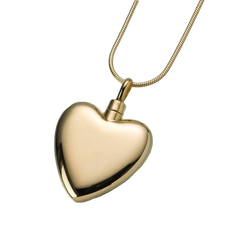 Large Gold Vermeil Heart Pendant (PRICE REDUCED)