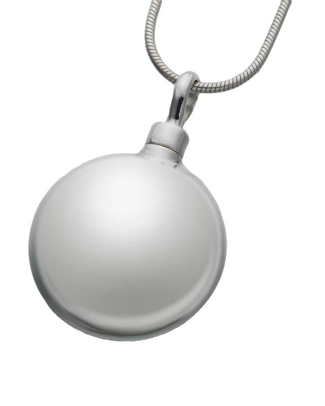 Large Sterling Silver Round Pendant (PRICE REDUCED)