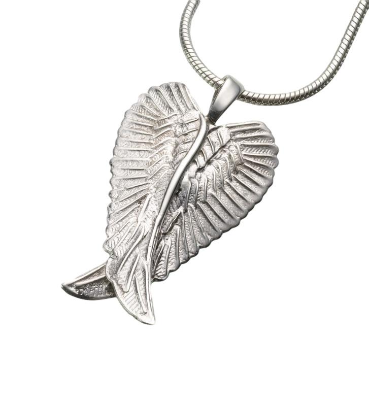 Sterling Silver Angel Wings Pendant 