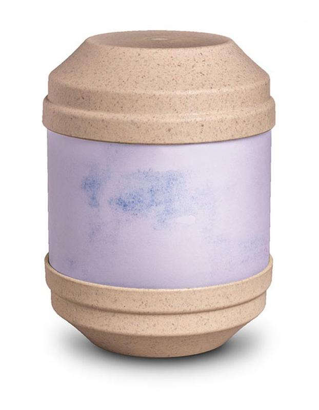Biodegradable Urn with Writable Surface (Light Stone) (CLEARANCE ITEM REDUCED PRICE)