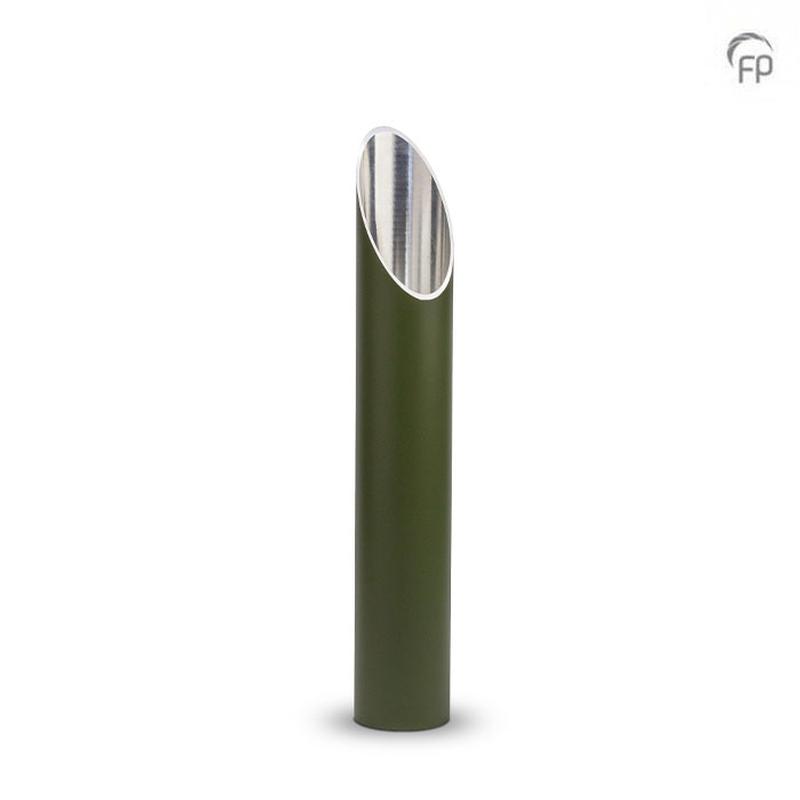 Metal Sieben Garden Urn (Olive Green) - Adult