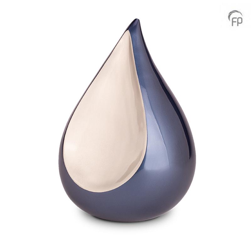 Adult Teardrop Urn (Blue and Silver) 