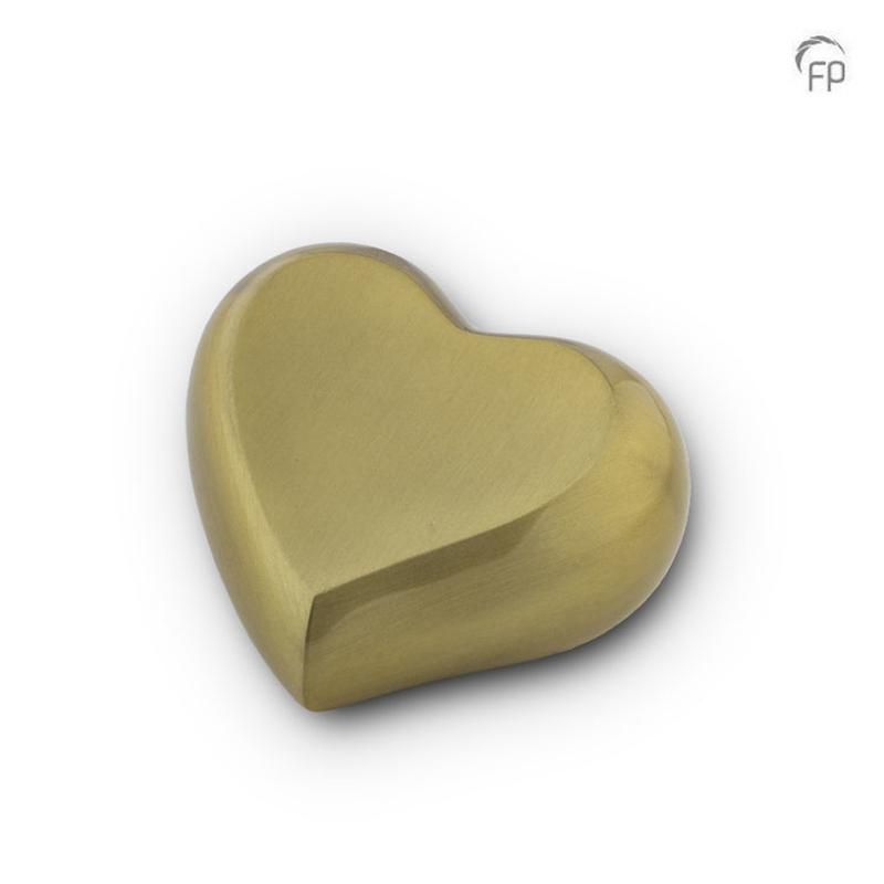 Keepsake Heart (Gold with Smooth Panel) 