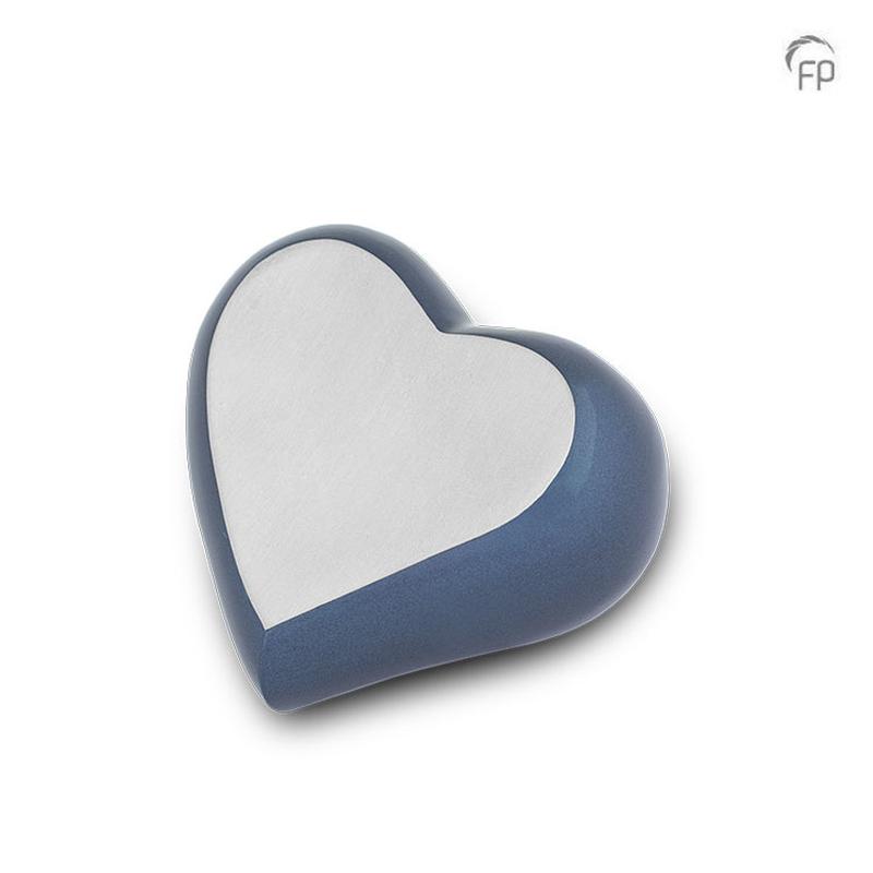 Keepsake Heart (Blue with Silver Panel) 