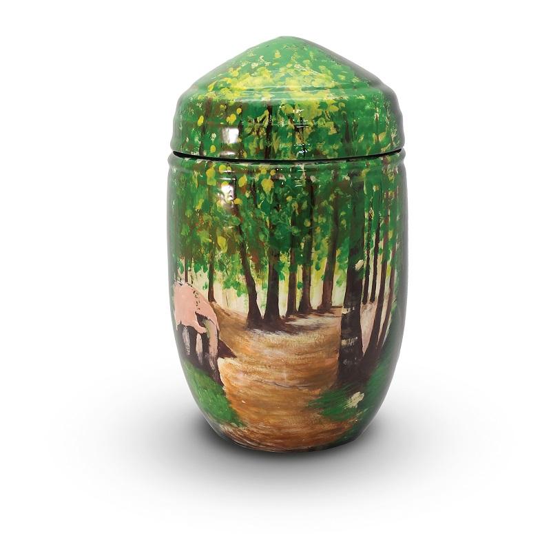 Glass Fibre Urn (Woodland Scene)