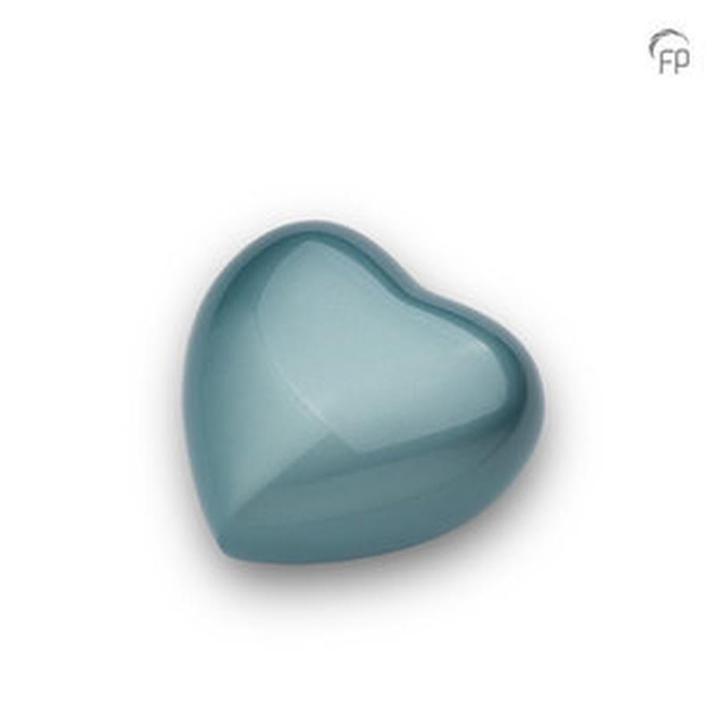 Keepsake Heart (Pearl Blue High-Shine Finish)