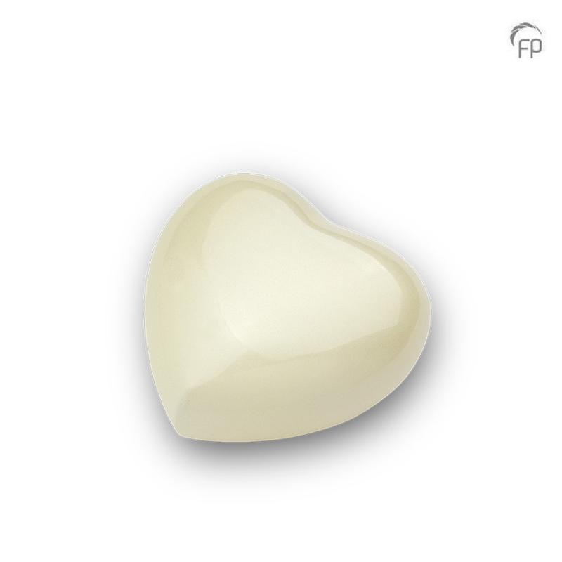 Keepsake Heart (Pearl White High-Shine Finish)