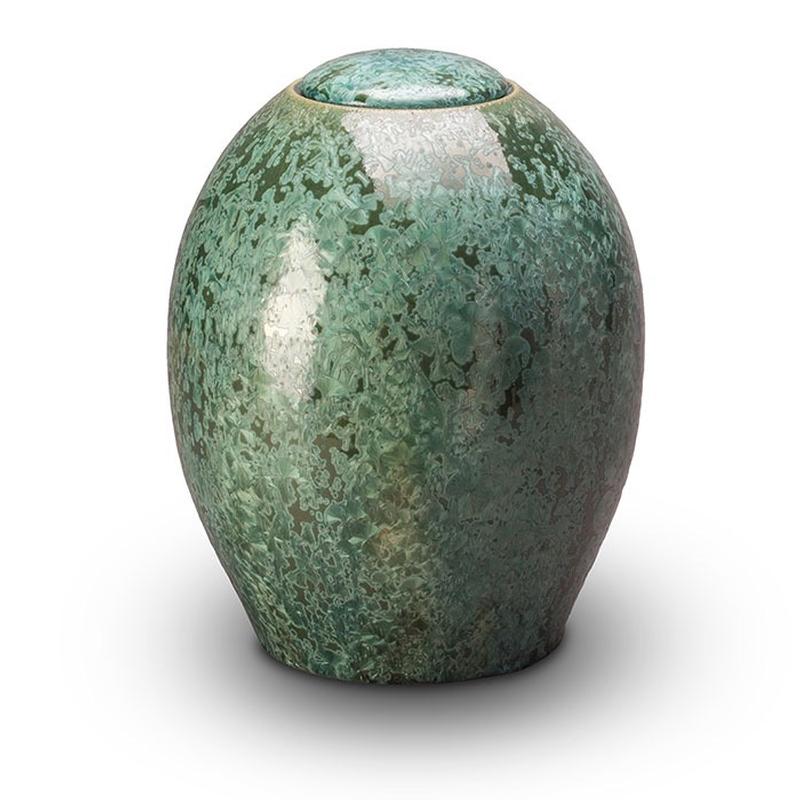 Ceramic Urn (Green)