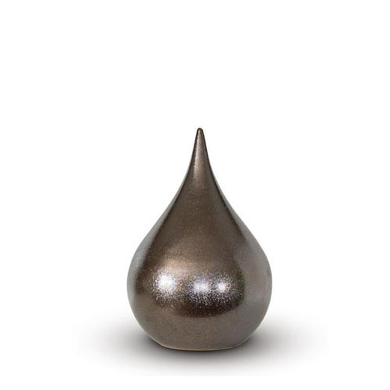 Small Ceramic Teardrop Urn (Bronze)