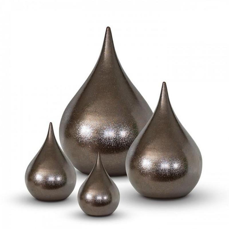 Small Ceramic Teardrop Urn (Bronze)