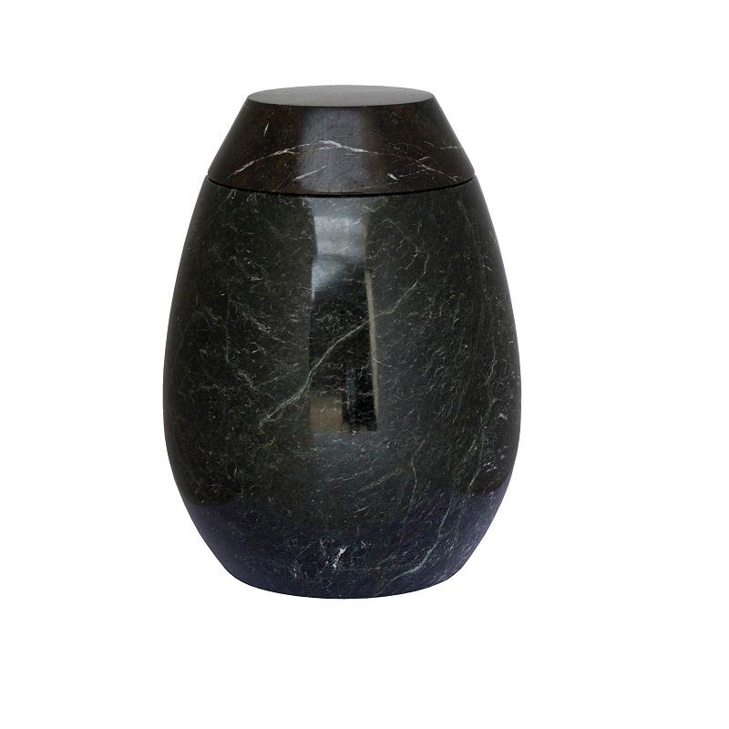 Marble Urn (Black with White) - Adult