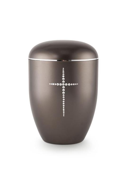 Arboform Swarovski Cross Urn (Chocolate)