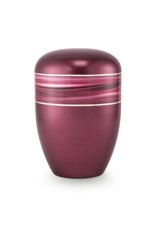 Arboform Urn (Wave Edition - Burgundy)