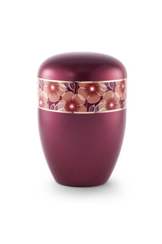 Arboform Urn (Flower Border - Burgundy)