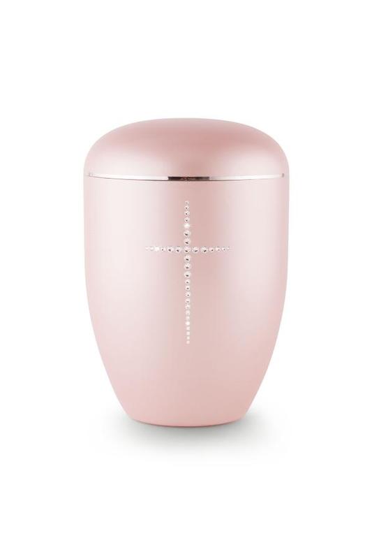 Arboform Crystal Cross Urn (Pink)