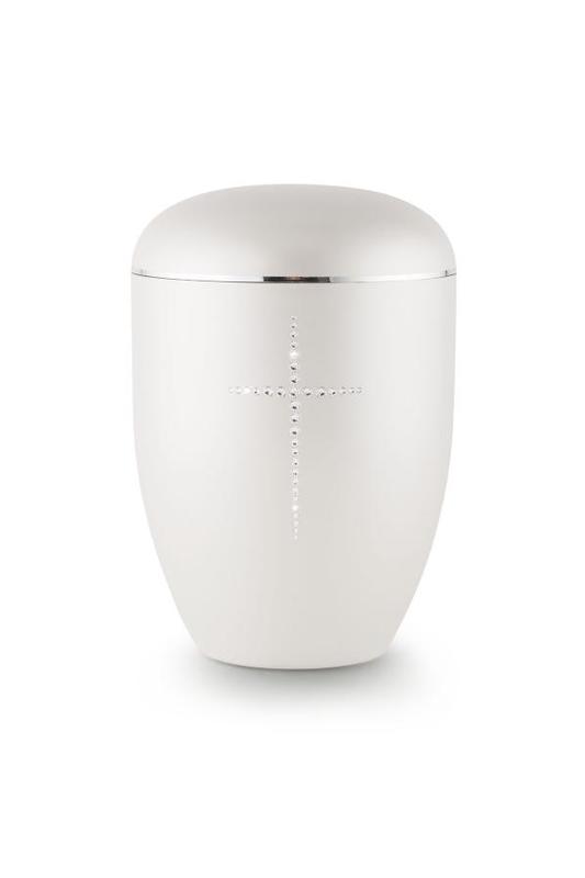Arboform Crystal Cross Urn (White)