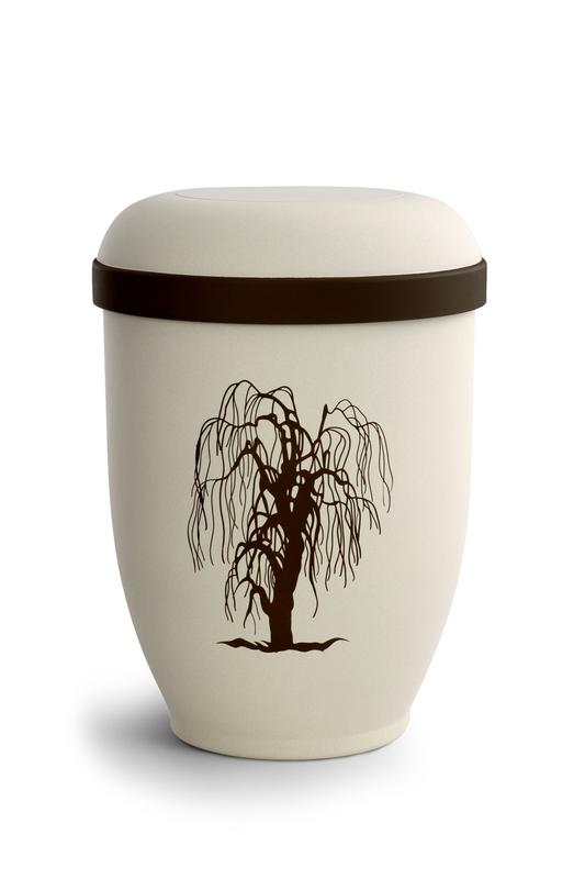 Arboform Urn (Natural Stone with Willow Design)