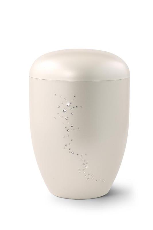 Arboform with Crystal  Shooting Star Urn (White)