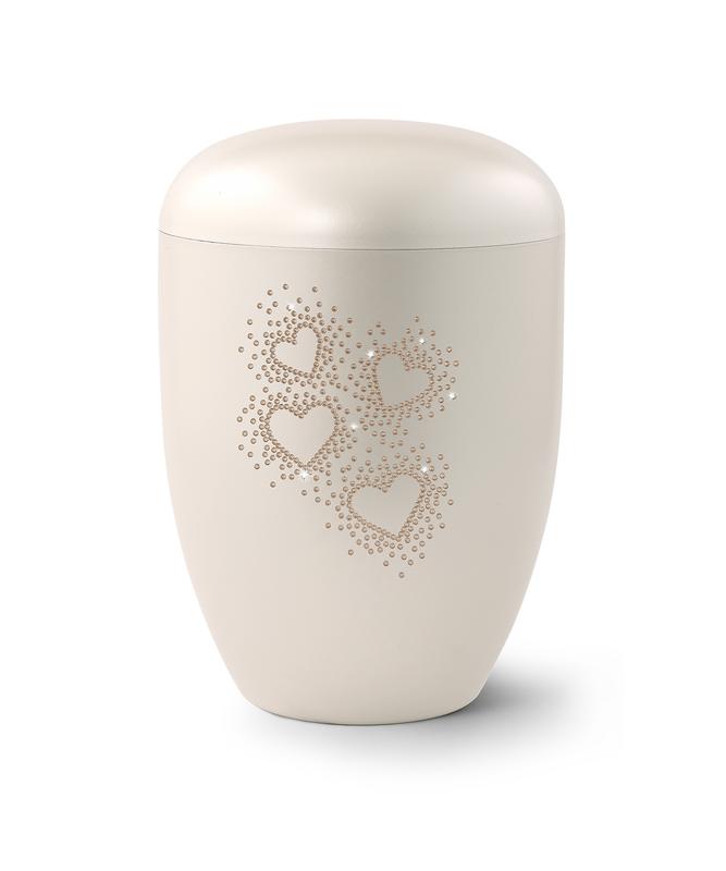 Arboform Rose Crystal Hearts - Pearl