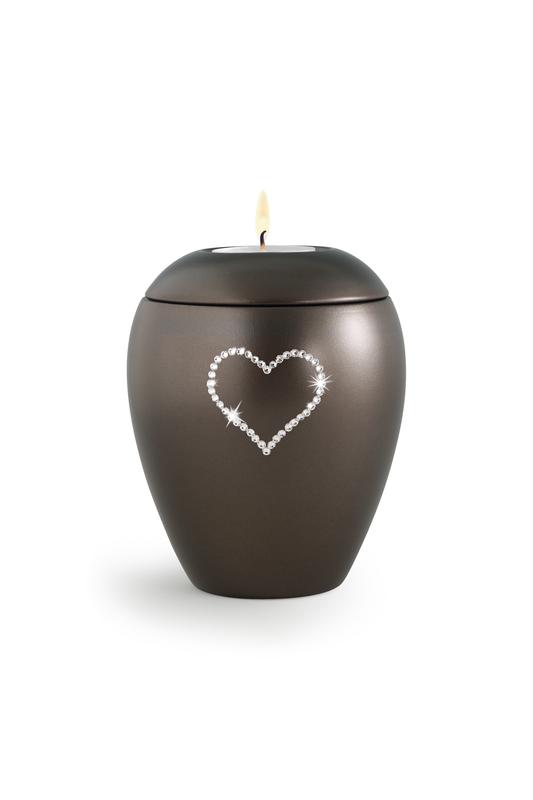 Swarovski Candle Holder Keepsake (Chocolate)