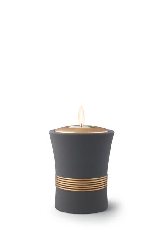 Curved Candle Holder Keepsake (Graphite)