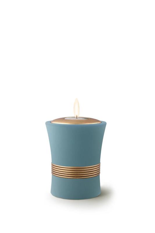 Curved Candle Holder Keepsake (Blue)