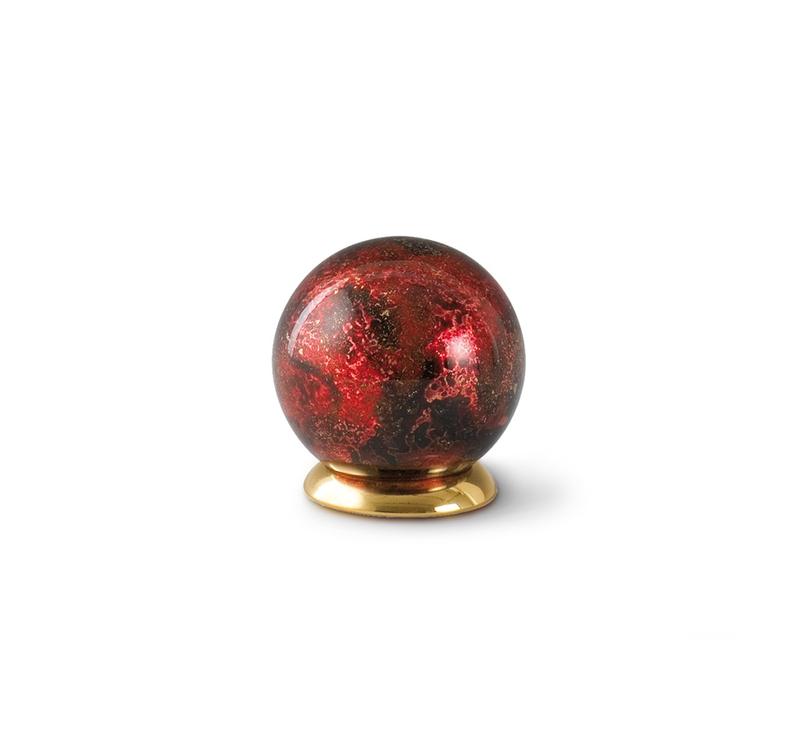 Glass Globe Keepsake - Red