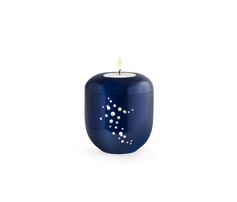  Shooting Star Candleholder with crystals - Midnight Blue