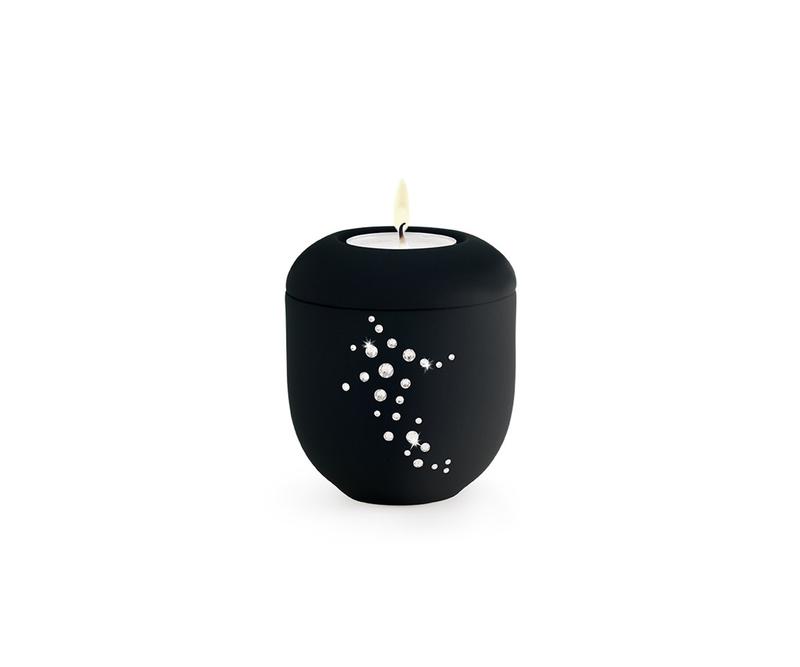 Swarovski Shooting Star Candleholder - Black