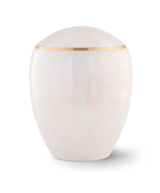 Wooden Urn (Round Top in White Birch)
