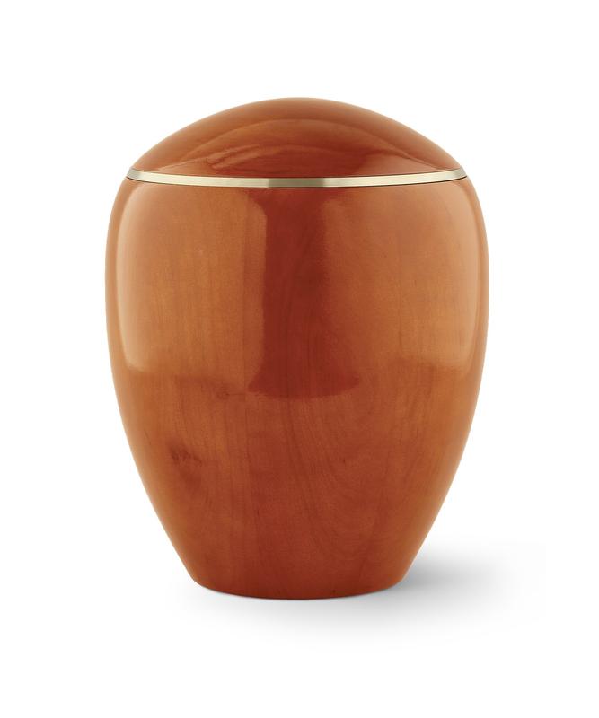 Wooden Round Top Urn (Mango) - XL Adult