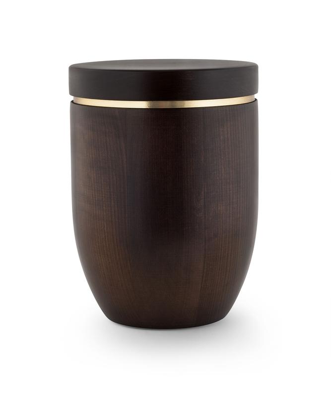 Wooden Urn (Flat Top in Ebony)