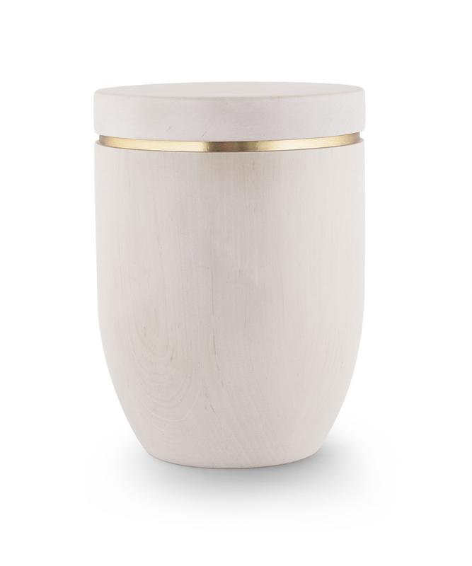 Wooden Urn (Flat Top in White Birch)