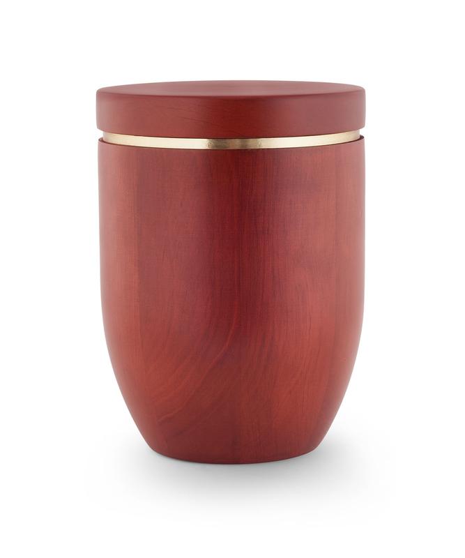 Wooden Urn (Flat Top in Mahogany)