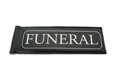 Funeral Car Flag Only (Black and White)