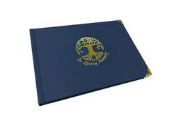 Classic Condolence Book - Blue Leather