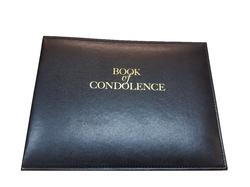 Black 'Book of Condolence' Looseleaf Binder