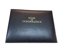 Black 'Book of Condolence' Looseleaf Binder