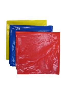 Blue plastic sacks
