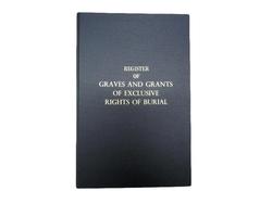 Register of graves and grants of exclusive right of burial