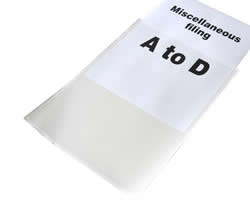 A3 clear plastic wallets