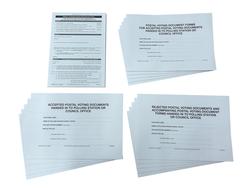 Postal vote handling pack