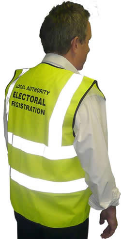 High Visibility Canvassers' Vest - Medium Size