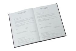 Declaration of Acceptance of Office (bilingual Welsh/English) - bound book providing for 200 entries