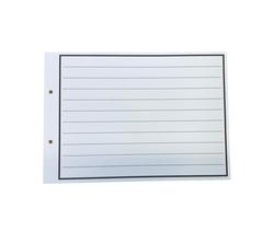 A4 In Memoriam Ruled Paper Pack with Solid Black Border (Landscape)